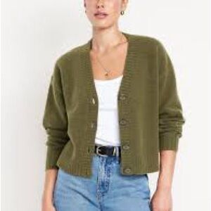 Old Navy Men's Forest Green Cardigan